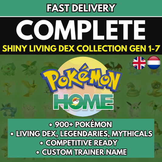 Pokemon HOME 6IV Shiny LIVING POKEDEX + Legendaries + Mythicals / Pokemon Scarlet Violet / Pokemon Sword Shield, Pokemon Legends Arceus