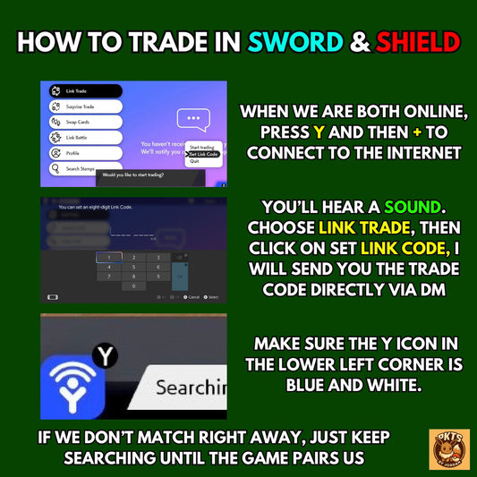 6IV CUSTOM POKÉMON / Pokémon Sword and Shield / Choose Pokemon, Shiny, Level, EV's, Nature, Gender, Moves / Free Shiny /