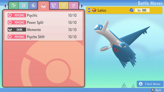 NON-SHINY 6IV LATIOS / Pokémon Brilliant Diamond and Shining Pearl / 6IV Pokemon / Competitive Battle Ready + EVs / Free Shiny / Ev Trained