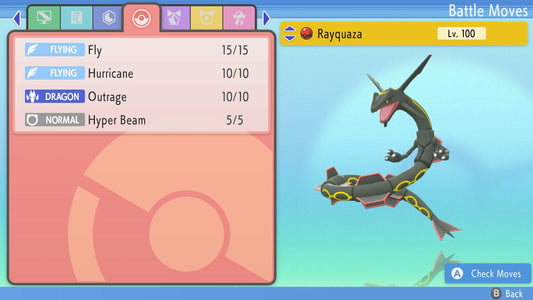 SHINY 6IV RAYQUAZA / Pokémon Brilliant Diamond and Shining Pearl / 6IV Pokemon / Shiny Pokemon / Competitive Battle Ready + EVs / Free Shiny