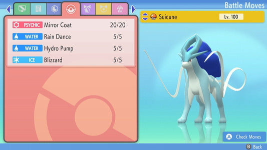 SHINY 6IV SUICUNE / Pokémon Brilliant Diamond and Shining Pearl / 6IV Pokemon / Shiny Pokemon / Competitive Battle Ready + EVs / Free Shiny