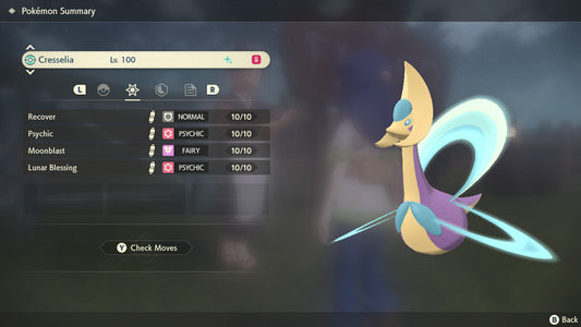 SHINY 6IV CRESSELIA EV Trained | Legends Arceus Pokémon | Battle Ready Competitive | Free Bonus Shiny |