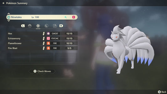 SHINY 6IV NINETALES EV Trained | Legends Arceus Pokémon | Battle Ready Competitive | Free Bonus Shiny |