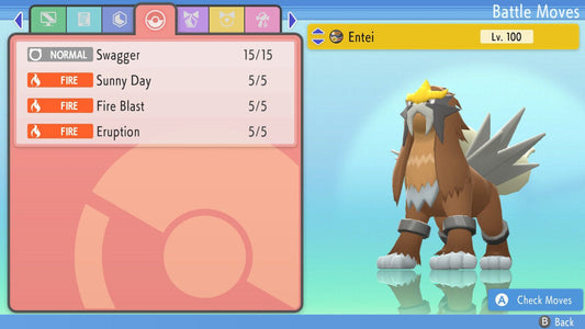 SHINY 6IV ENTEI / Pokémon Brilliant Diamond and Shining Pearl / 6IV Pokemon / Shiny Pokemon / Competitive Battle Ready + EVs / Free Shiny