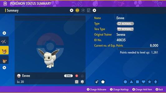 SHINY 6IV EEVEE EV Trained | Scarlet & Violet Pokémon | Battle Ready Competitive | Free Bonus Shiny |