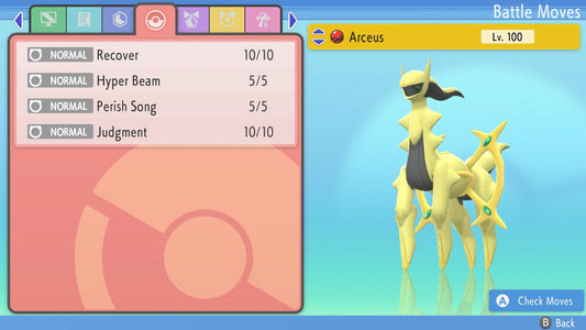 Shiny Arceus 6IV EV Trained | BDSP Pokémon Brilliant Diamond Shining Pearl | Battle Ready Legendary | Bonus Gift | 75% OFF Now