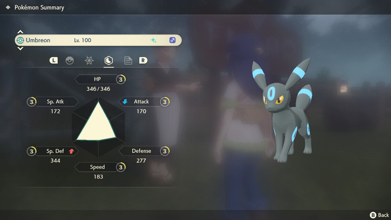 Shiny UMBREON Pokemon Legends Arceus 6IV Competitive Battle Ready – image 3