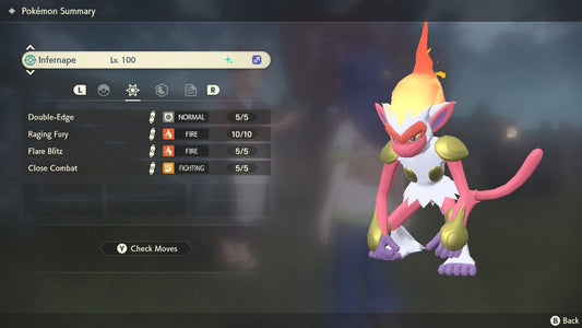 SHINY 6IV INFERNAPE EV Trained | Legends Arceus Pokémon | Battle Ready Competitive | Free Bonus Shiny |