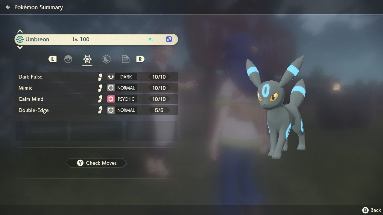 Shiny UMBREON Pokemon Legends Arceus 6IV Competitive Battle Ready