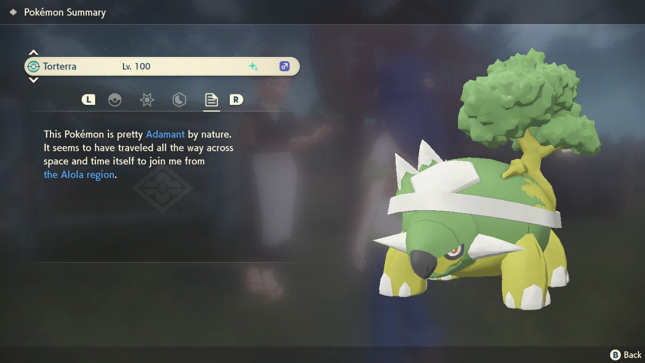 Shiny TORTERRA Pokemon Legends Arceus 6IV Competitive Battle Ready – image 4
