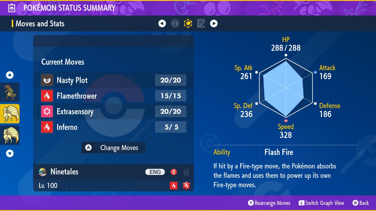 SHINY 6IV NINETALES / Pokémon Scarlet and Violet / Teal Mask / Shiny Pokemon / Competitive Battle Ready + EVs / Free Shiny / EV Trained