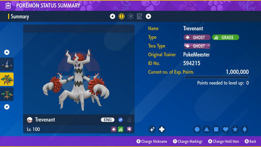 SHINY 6IV TREVENANT / Pokémon Scarlet and Violet / 6IV Pokemon / Shiny Pokemon / Competitive /  Fast Trade / Pokerus / Rare Pokemon