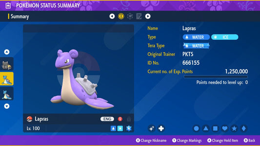 SHINY 6IV LAPRAS / Pokémon Scarlet and Violet / 6IV Pokemon / Shiny Pokemon / Competitive /  Free Shiny / Fast Trade / Pokerus /