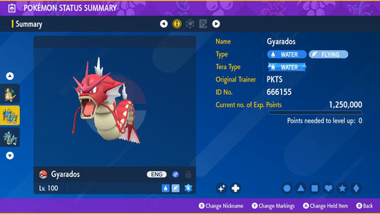 SHINY 6IV GYARADOS EV Trained | Scarlet & Violet Pokémon | Battle Ready Competitive | Free Bonus Shiny |