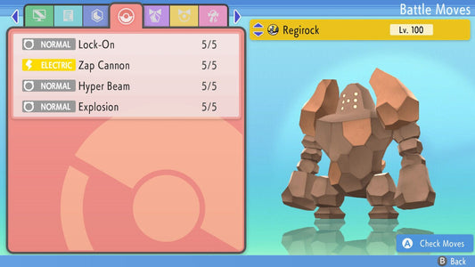 SHINY 6IV REGIROCK / Pokémon Brilliant Diamond Shining Pearl / 6IV Pokemon / Shiny Pokemon / Competitive Battle Ready EVs / Free Shiny