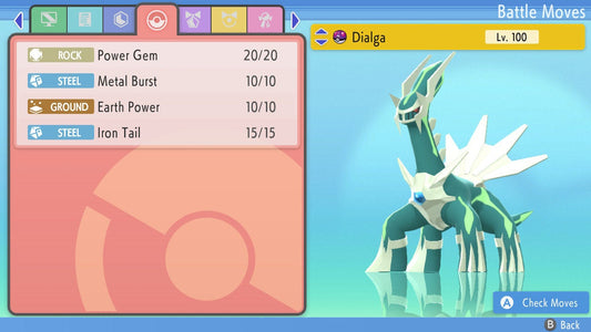 Shiny Dialga 6IV EV Trained | BDSP Pokémon Brilliant Diamond Shining Pearl | Battle Ready Legendary | Bonus Gift | 75% OFF Now