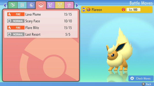SHINY 6IV FLAREON / Pokémon Brilliant Diamond and Shining Pearl / 6IV Pokemon / Shiny Pokemon / Competitive Battle Ready + EVs / Free Shiny