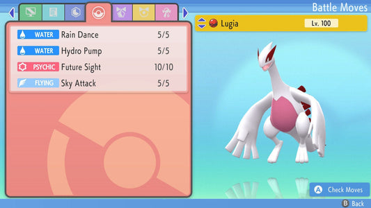 SHINY 6IV LUGIA / Pokémon Brilliant Diamond Shining Pearl / 6IV Pokemon / Shiny Pokemon / Competitive Battle Ready + EVs / Free Shiny