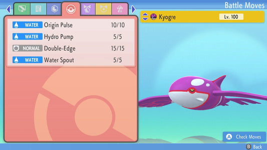 SHINY 6IV KYOGRE / Pokémon Brilliant Diamond Shining Pearl / 6IV Pokemon / Shiny Pokemon / Competitive Battle Ready EVs / Free Shiny