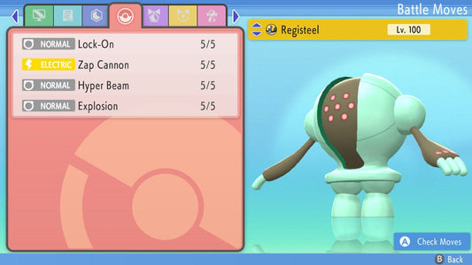 SHINY 6IV REGISTEEL / Pokémon Brilliant Diamond Shining Pearl / 6IV Pokemon / Shiny Pokemon / Competitive Battle Ready EVs / Free Shiny