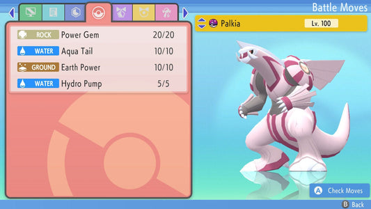 Shiny Palkia 6IV EV Trained | BDSP Pokémon Brilliant Diamond Shining Pearl | Battle Ready Legendary | Bonus Gift | 75% OFF Now