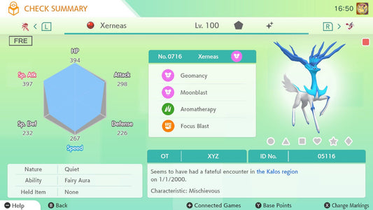 Pokemon HOME 6IV Shiny XERNEAS | Pokémon Home Trade | Scarlet Violet, Sword Shield, BdSp, Legends Arceus, Lets Go | Bonus Shiny Gift