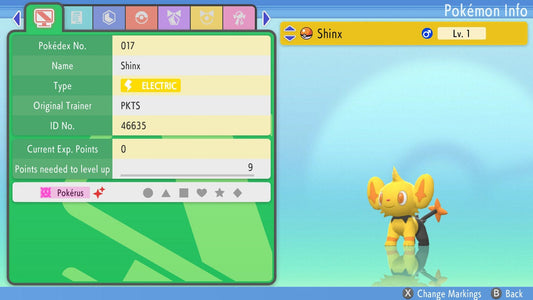 SHINY 6IV SHINX / Pokémon Brilliant Diamond and Shining Pearl / 6IV Pokemon / Shiny Pokemon / Competitive Battle Ready EVs / Free Shiny