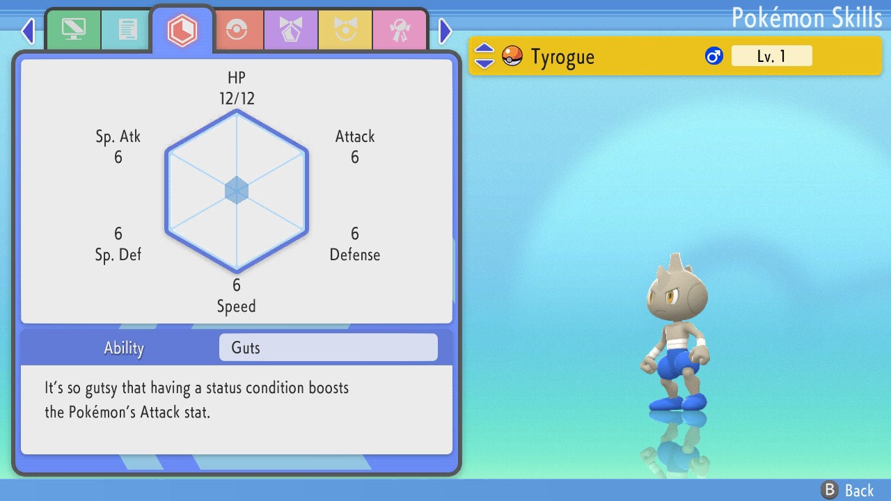 SHINY 6IV TYROGUE / Pokémon Brilliant Diamond and Shining Pearl / 6IV Pokemon / Shiny Pokemon / Competitive Battle Ready EVs / Free Shiny
