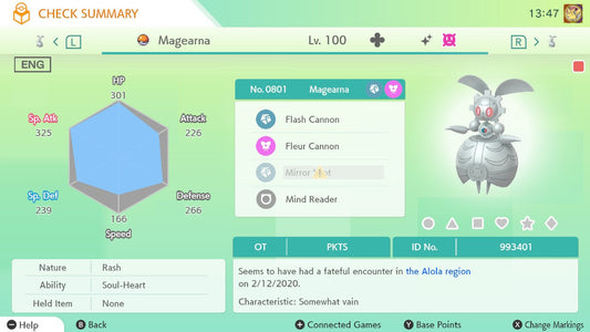 Pokemon HOME 6IV Shiny MAGEARNA | Pokémon Home Trade | Scarlet Violet, Sword Shield, BdSp, Legends Arceus, Lets Go | Bonus Shiny Gift