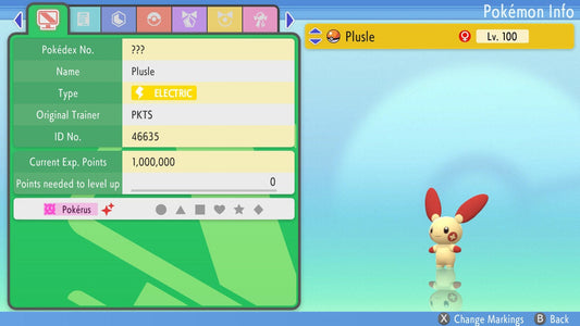 SHINY 6IV PLUSLE / Pokémon Brilliant Diamond and Shining Pearl / 6IV Pokemon / Shiny Pokemon / Competitive Battle Ready EVs / Free Shiny