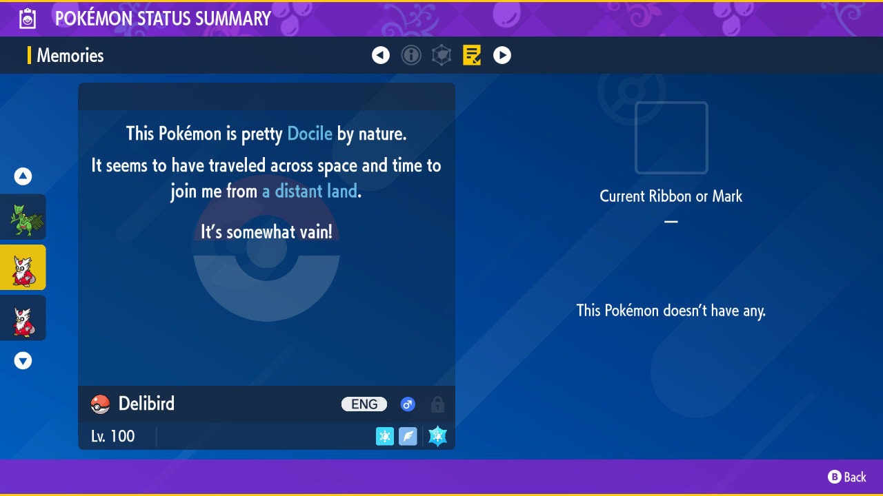 Shiny DELIBIRD Pokémon Scarlet Violet 6IV Competitive Battle Ready – image 2