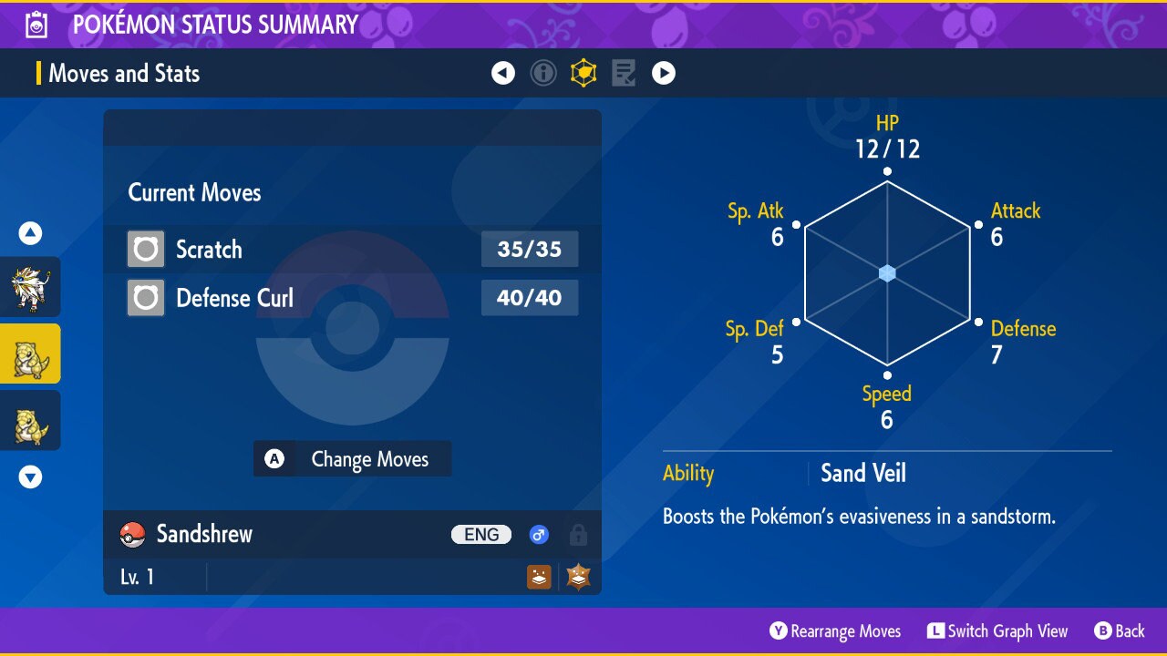 SHINY 6IV SANDSHREW EV Trained | Scarlet & Violet Pokémon | Battle Ready Competitive | Free Bonus Shiny |
