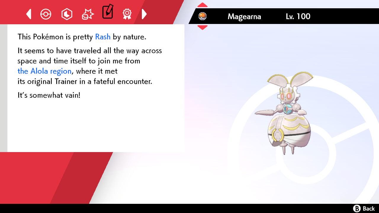 Non-SHINY 6IV MAGEARNA EV Trained | Sword & Shield Pokémon | Battle Ready Competitive | Free Bonus Shiny |