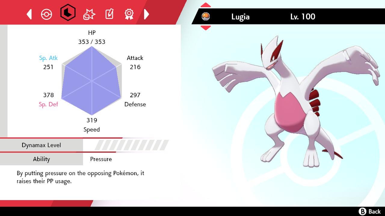 SHINY 6IV LUGIA EV Trained | Sword & Shield Pokémon | Battle Ready Competitive | Free Bonus Shiny |