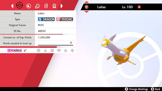 SHINY 6IV LATIAS EV Trained | Sword & Shield Pokémon | Battle Ready Competitive | Free Bonus Shiny |