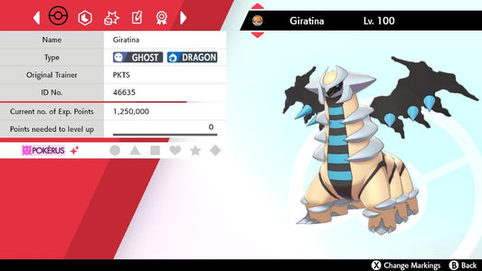 SHINY 6IV GIRATINA EV Trained | Sword & Shield Pokémon | Battle Ready Competitive | Free Bonus Shiny |