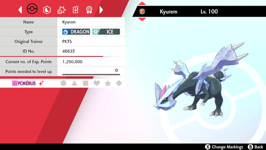 SHINY 6IV KYUREM EV Trained | Sword & Shield Pokémon | Battle Ready Competitive | Free Bonus Shiny |