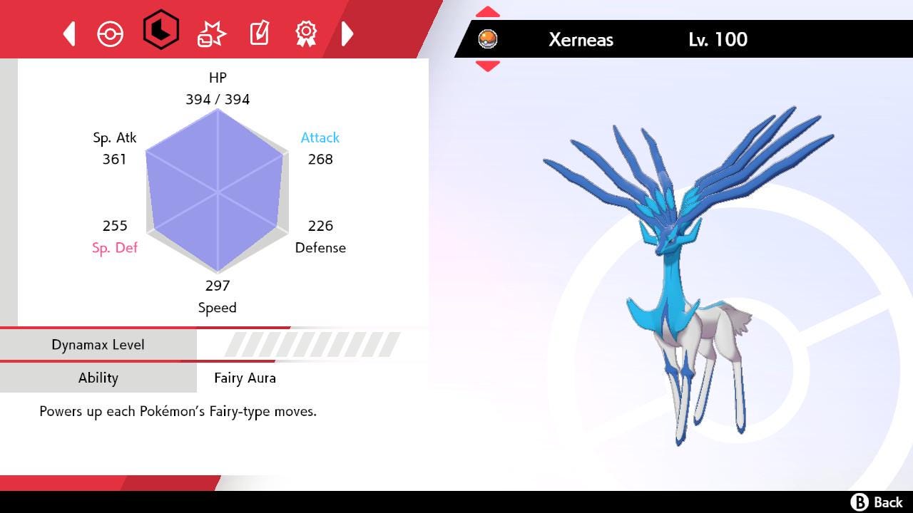 SHINY 6IV XERNEAS EV Trained | Sword & Shield Pokémon | Battle Ready Competitive | Free Bonus Shiny |