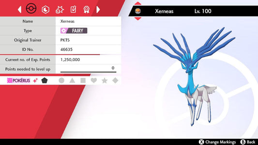 SHINY 6IV XERNEAS EV Trained | Sword & Shield Pokémon | Battle Ready Competitive | Free Bonus Shiny |