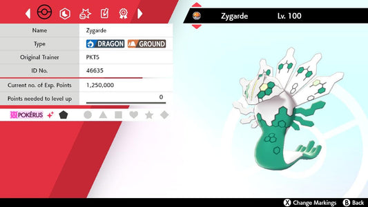 SHINY 6IV ZYGARDE EV Trained | Sword & Shield Pokémon | Battle Ready Competitive | Free Bonus Shiny |