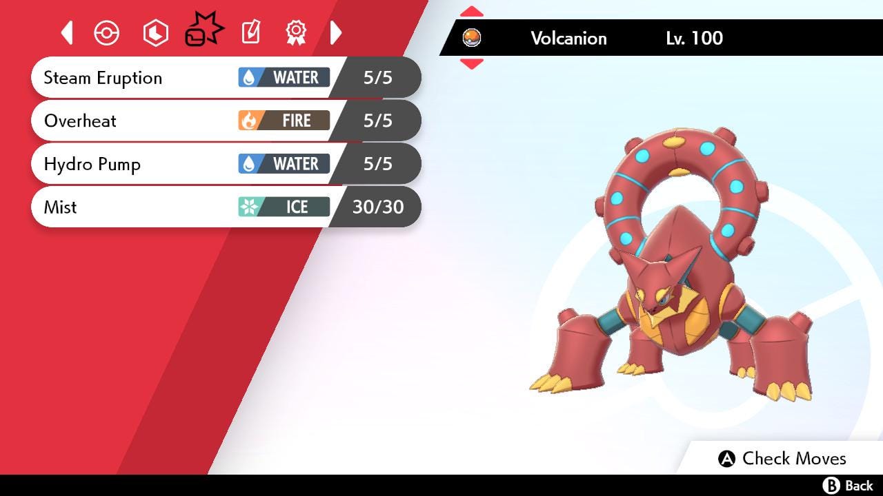 Non-SHINY 6IV VOLCANION EV Trained | Sword & Shield Pokémon | Battle Ready Competitive | Free Bonus Shiny |