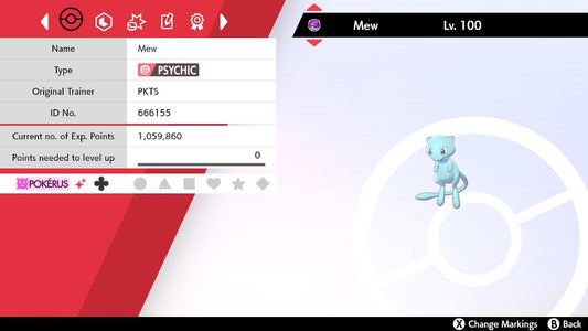 SHINY 6IV MEW EV Trained | Sword & Shield Pokémon | Battle Ready Competitive | Free Bonus Shiny |