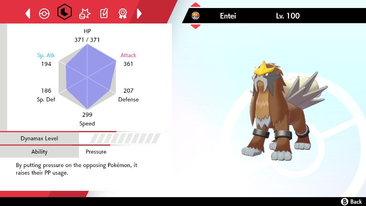 SHINY 6IV ENTEI EV Trained | Sword & Shield Pokémon | Battle Ready Competitive | Free Bonus Shiny |