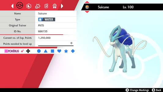SHINY 6IV SUICUNE EV Trained | Sword & Shield Pokémon | Battle Ready Competitive | Free Bonus Shiny |