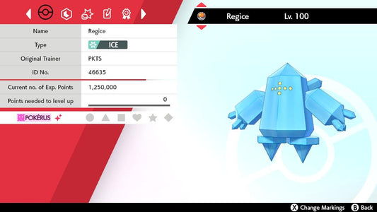 SHINY 6IV REGICE EV Trained | Sword & Shield Pokémon | Battle Ready Competitive | Free Bonus Shiny |