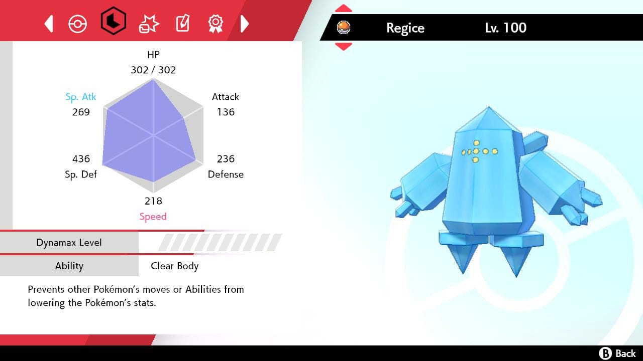 SHINY 6IV REGICE EV Trained | Sword & Shield Pokémon | Battle Ready Competitive | Free Bonus Shiny |