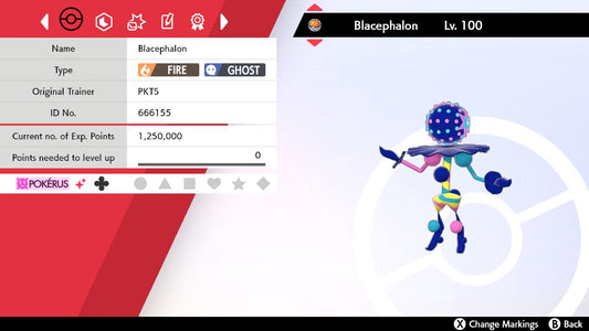 SHINY 6IV BLACEPHALON EV Trained | Sword & Shield Pokémon | Battle Ready Competitive | Free Bonus Shiny |