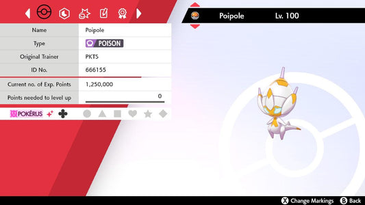 SHINY 6IV POIPOLE EV Trained | Sword & Shield Pokémon | Battle Ready Competitive | Free Bonus Shiny |