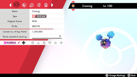 SHINY 6IV COSMOG EV Trained | Sword & Shield Pokémon | Battle Ready Competitive | Free Bonus Shiny |