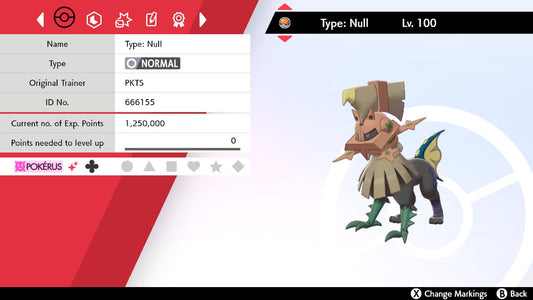 Shiny 6IV TYPE: NULL EV Trained | Sword & Shield Pokémon | Battle Ready Competitive | Free Bonus Shiny |